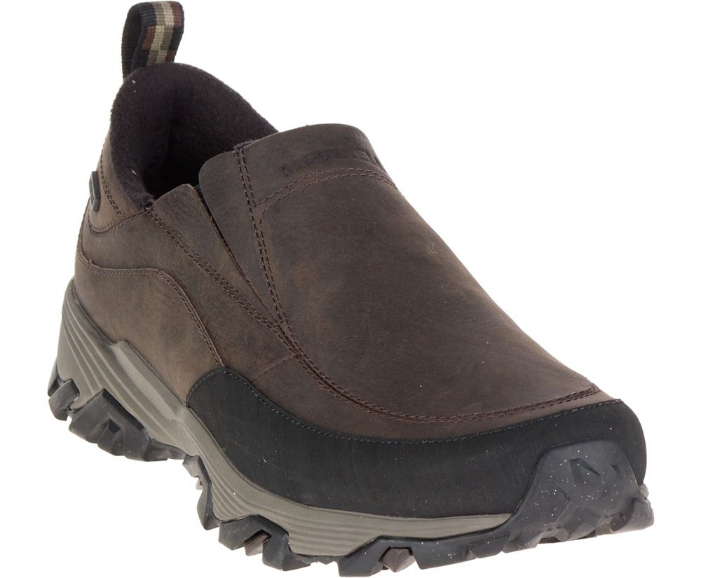 Merrell Slip Ons Brown - ColdPack Ice+ Moc Waterproof - Mens 95TCIYURS